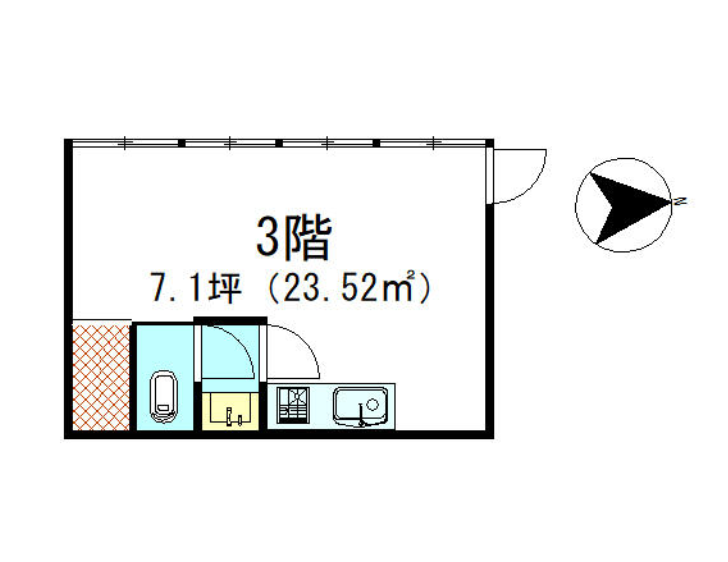 【京都府京都市上京区】烏丸線 今出川駅から徒歩4分／駅近／飲食店可／西向き／約7.11坪
